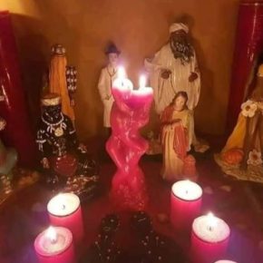 Amarre de amor llanero con velas rosas
